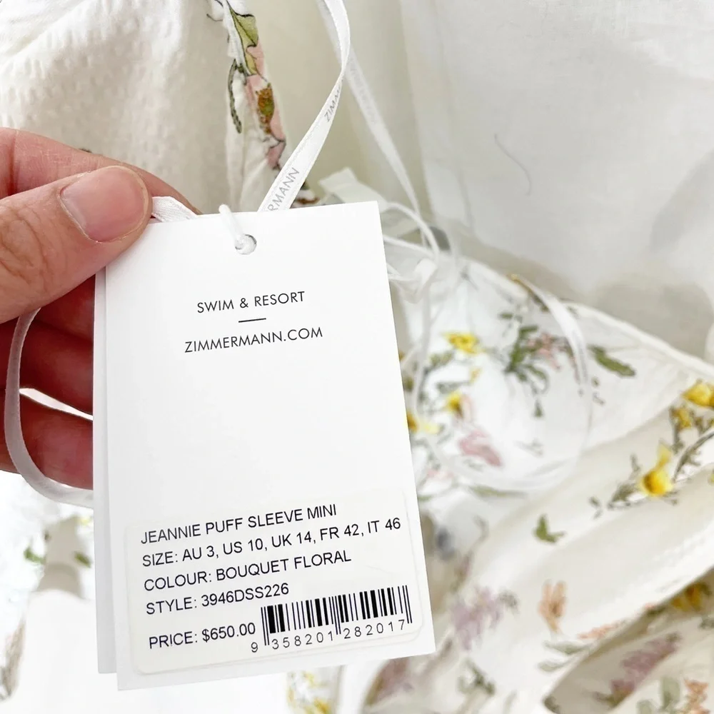 Zimmermann Jeannie Floral Open Back Dress - Picture 8 of 8